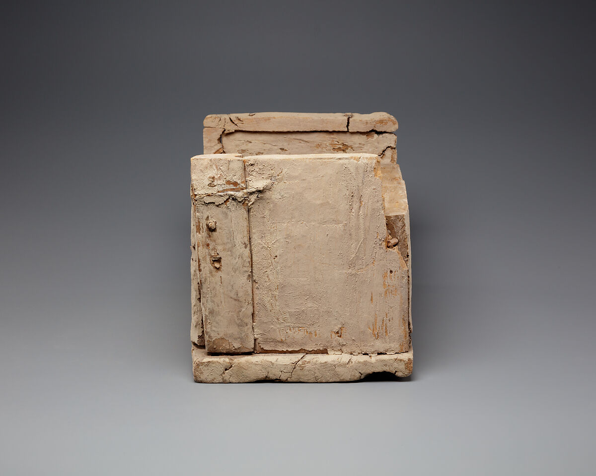 Shabti Box of Nauny, Sycomore, stucco, paint