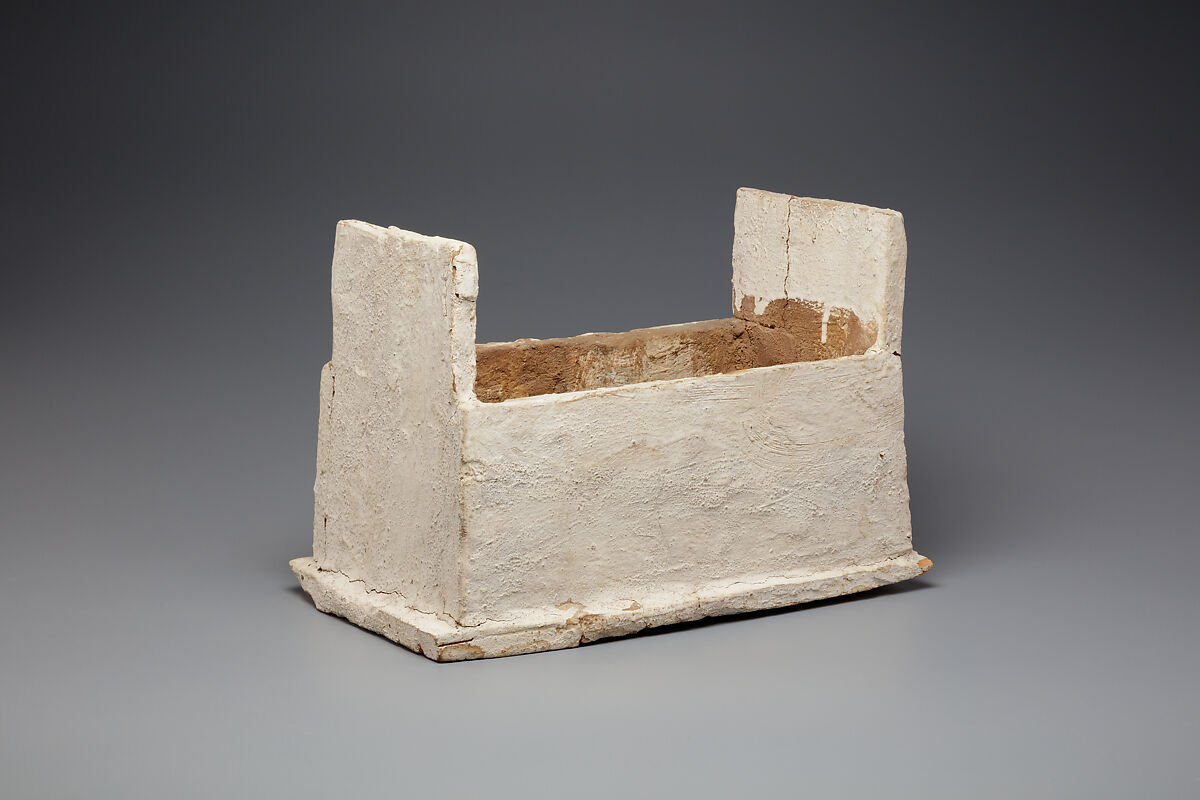 Shabti Box of Nauny, Sycomore, stucco, paint