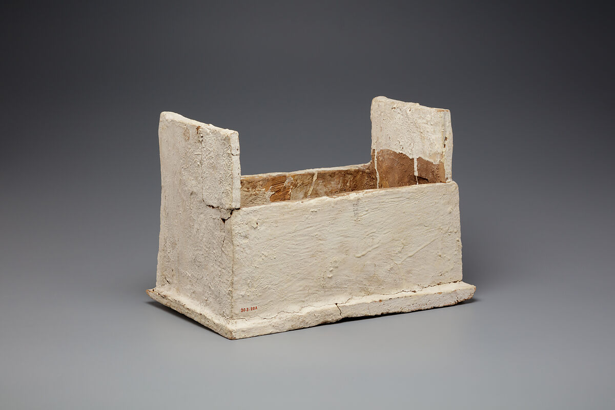 Shabti Box of Nauny, Sycomore, stucco, paint