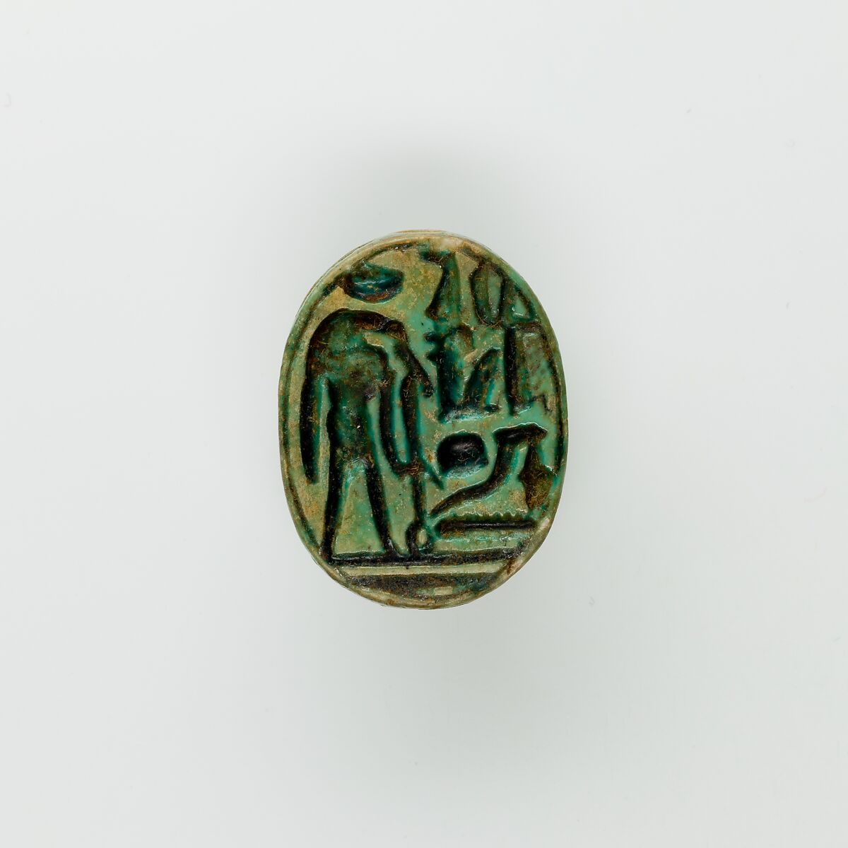 Scarab of Ramesses II, Glazed steatite 
