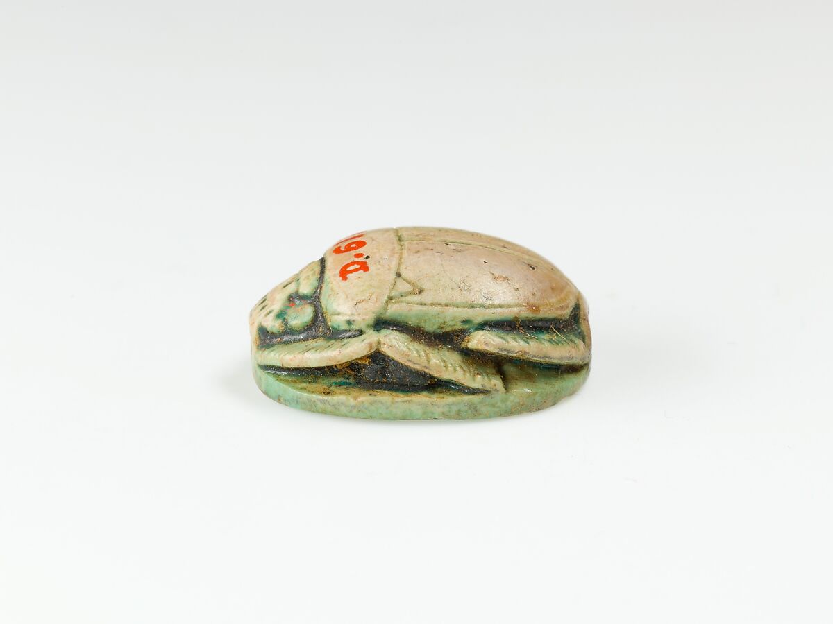 Scarab of Ramesses II, Glazed steatite