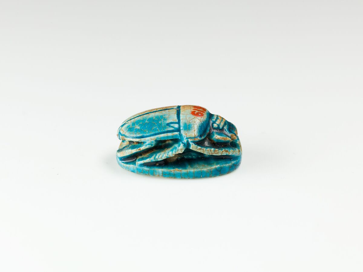 Scarab of Ramesses II, Glazed steatite