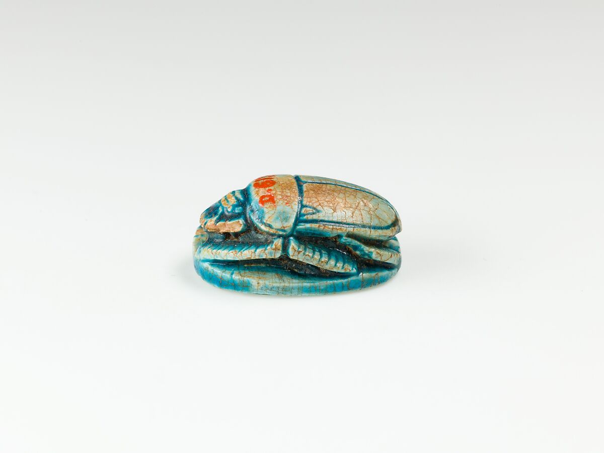 Scarab of Ramesses II, Glazed steatite