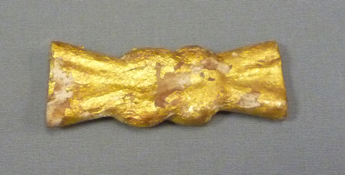 Model Knot from the Foundation Deposit for Hatshepsut's Tomb, Wood, gold leaf
