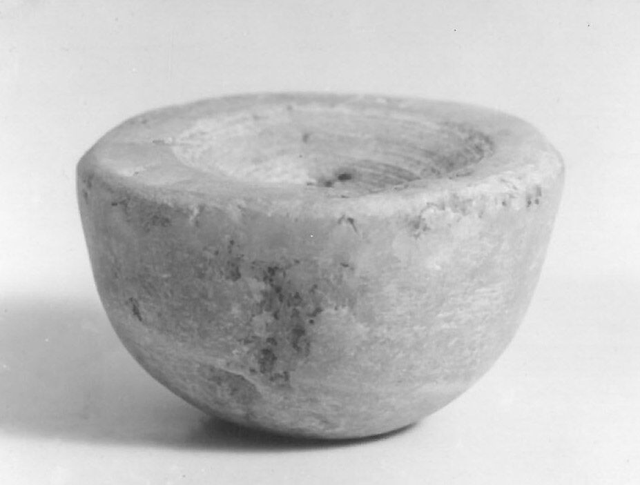 Model Dish from a Foundation Deposit, Travertine (Egyptian alabaster)