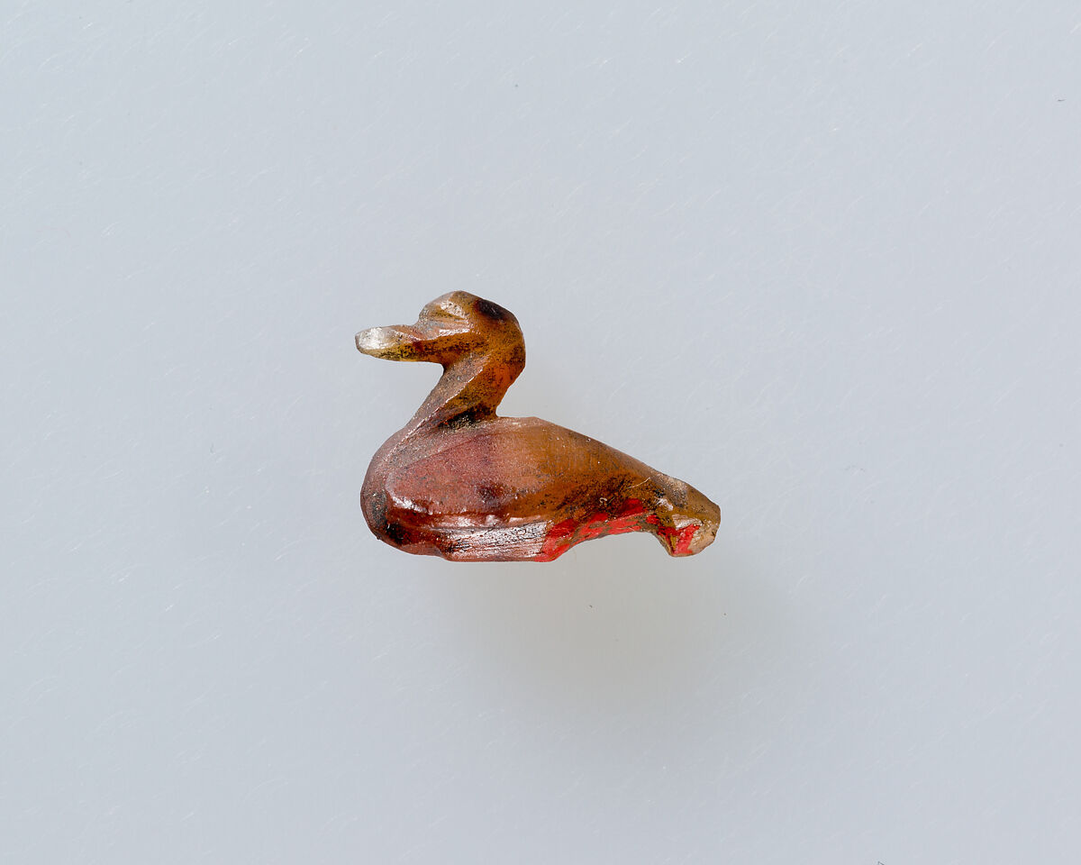 Duck amulet, Agate 