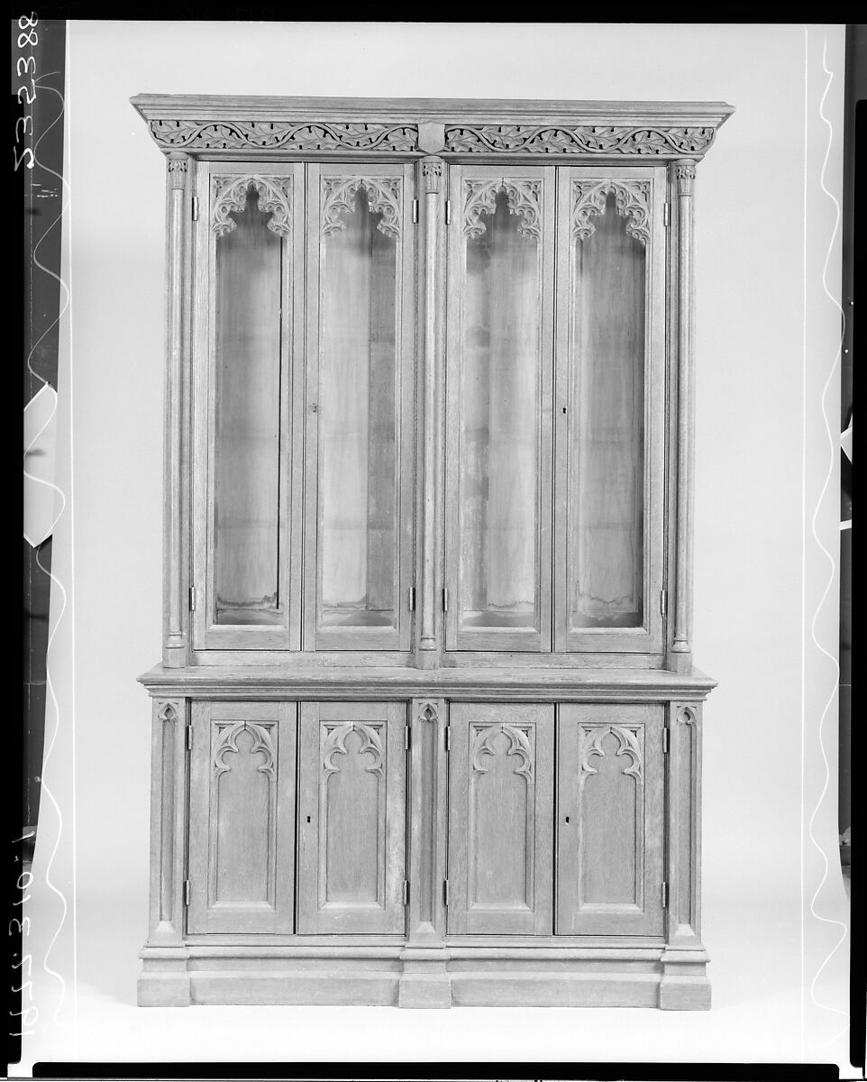 Bookcase, Oak, pine, American