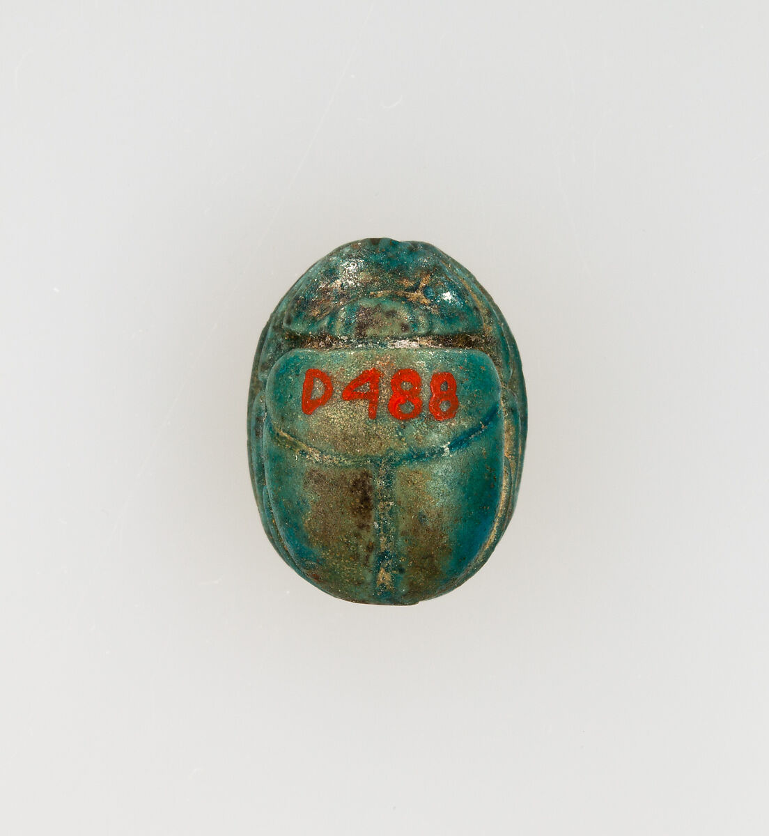 Scarab Inscribed with the Throne Name of Thutmose I, Faience