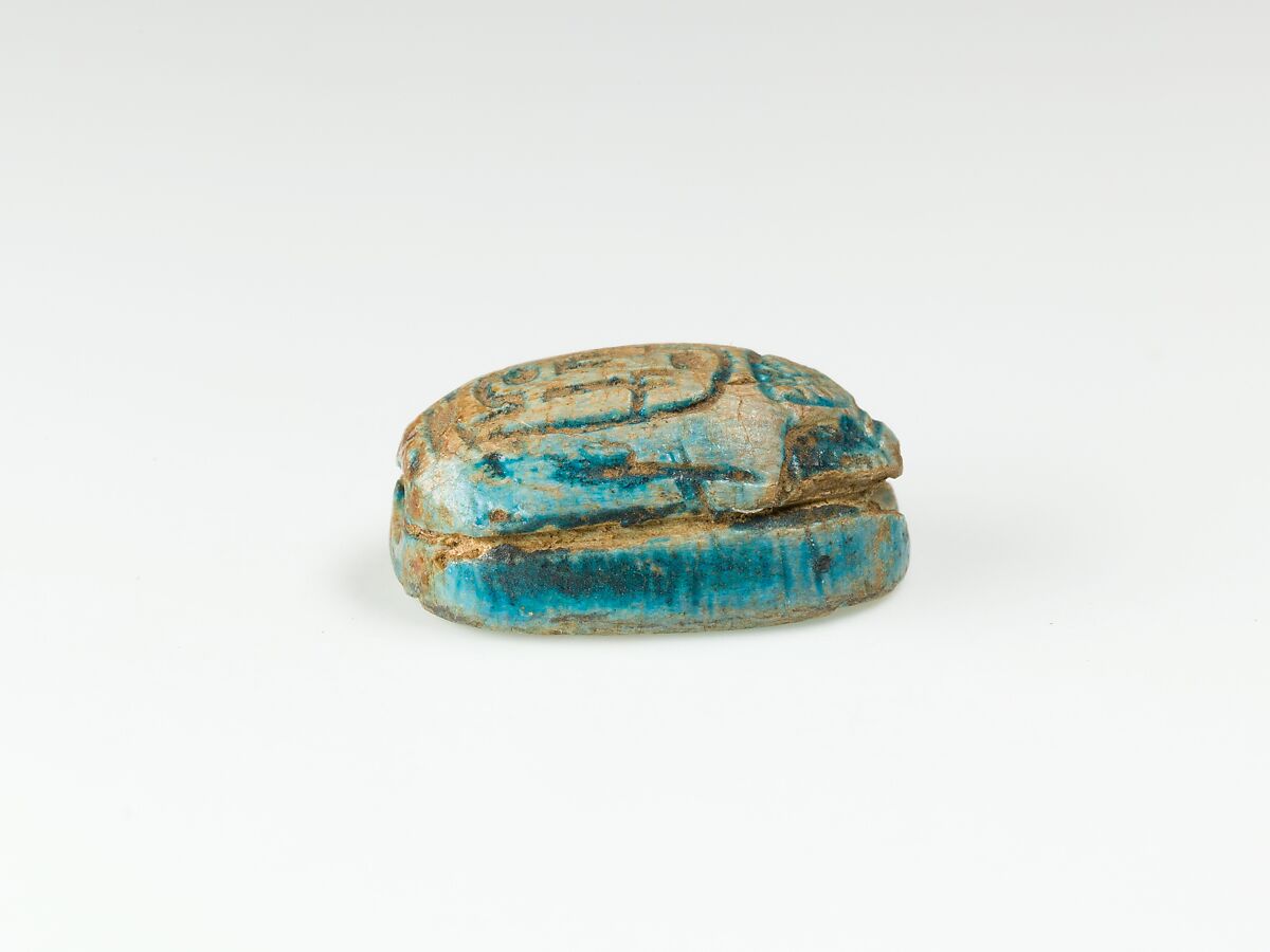 Scarab of Ramesses II, Glazed steatite