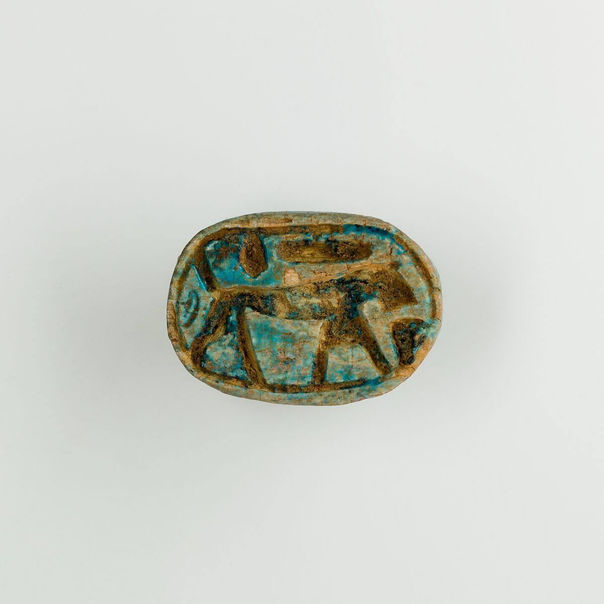 Scarab of Ramesses II, Glazed steatite