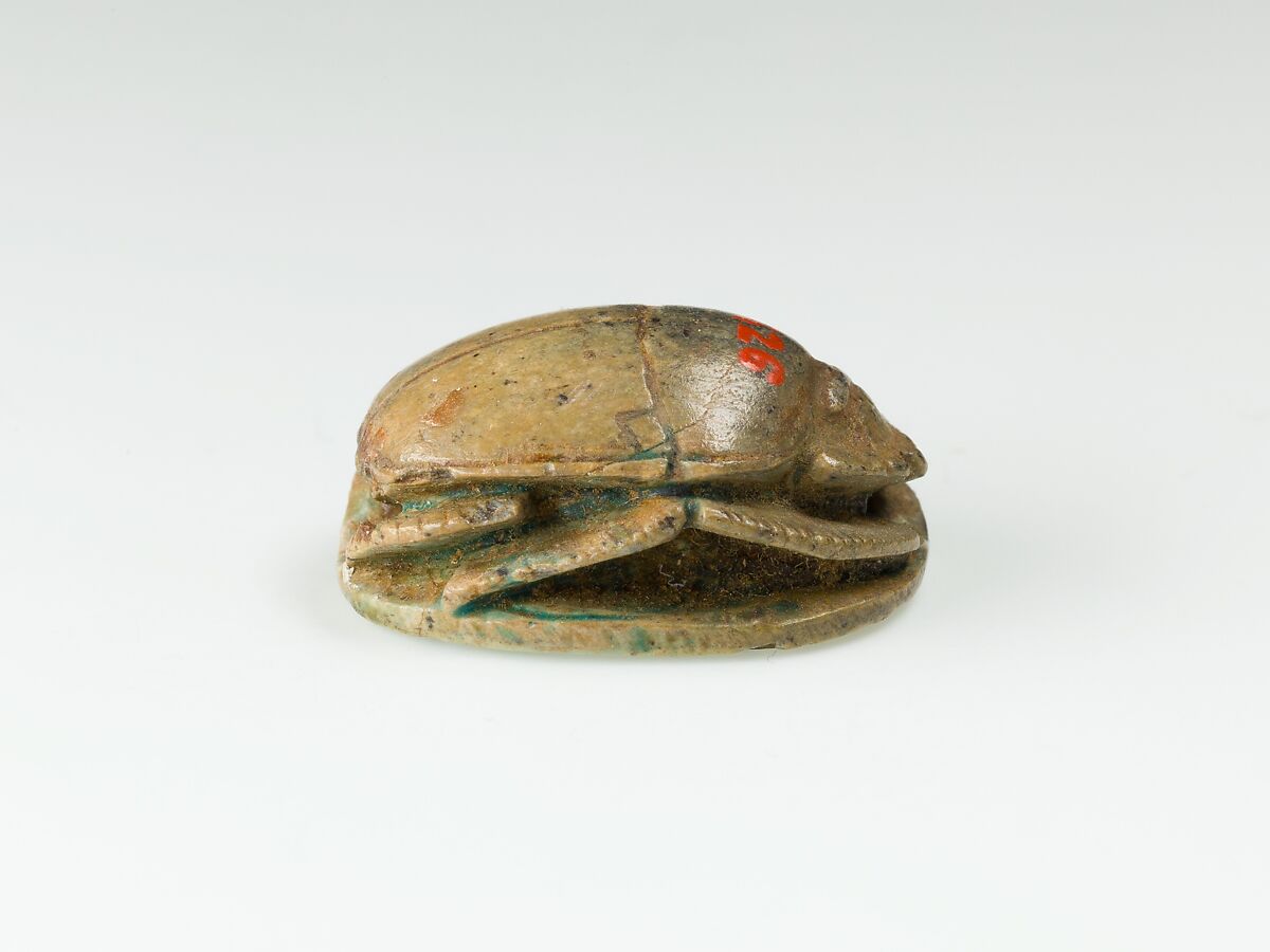 Scarab of Ramesses II, Glazed steatite