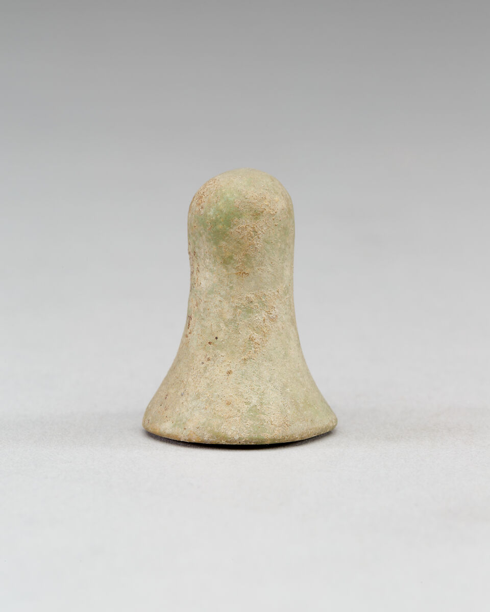 Conical Gaming Piece from Neferkhawet's Tomb, Faience