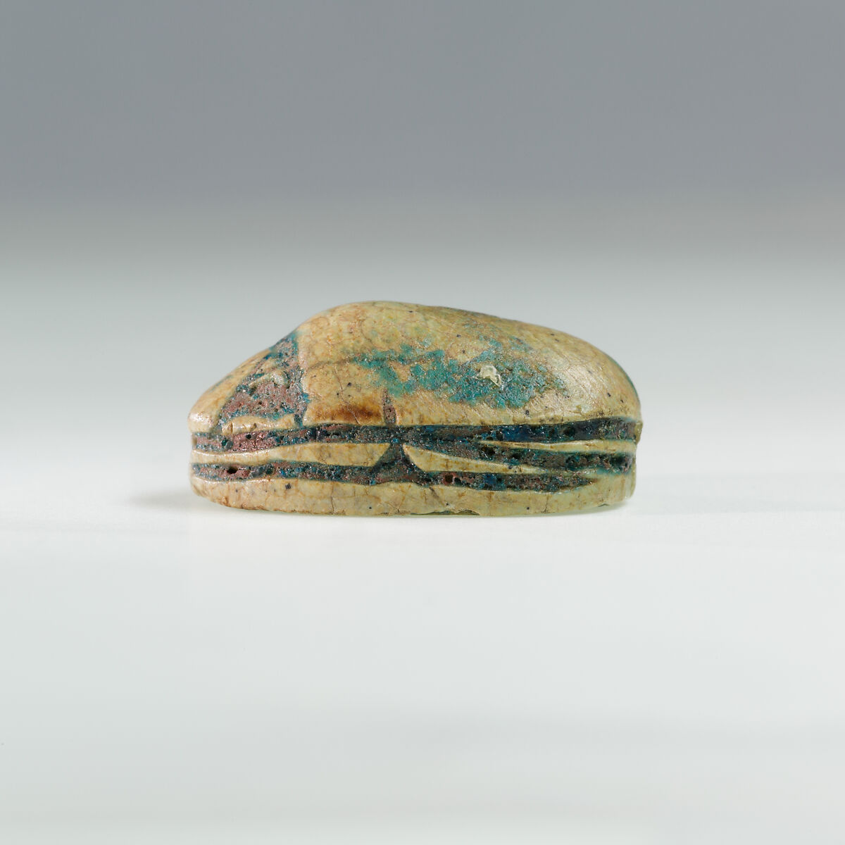 Scarab from Ruiu's Burial, Steatite (glazed)