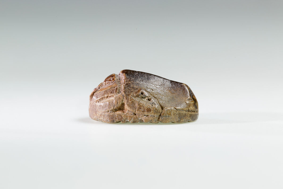Scarab Ring of Ruiu, Steatite (glazed), silver