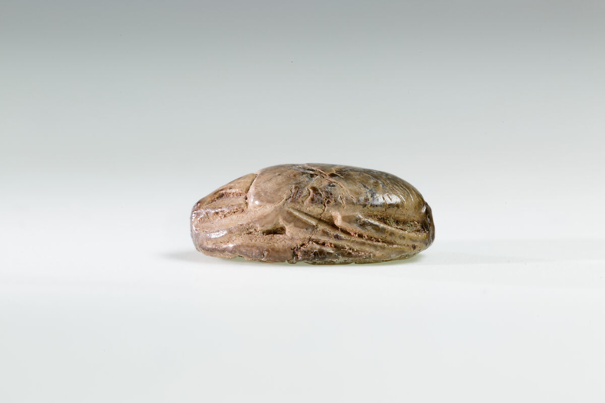 Scarab Ring of Ruiu, Steatite (glazed), silver