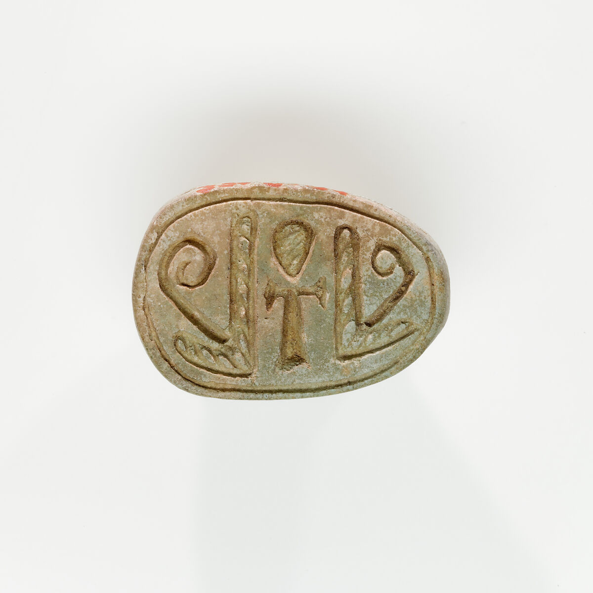 Scarab from Rennefer's Burial, Faience 