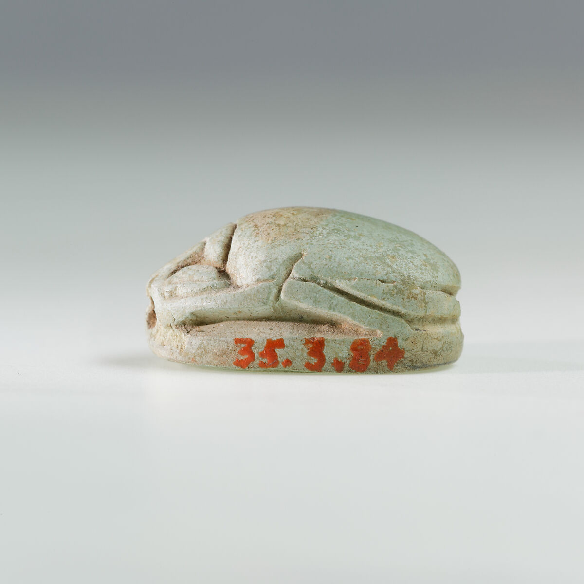 Scarab from Rennefer's Burial, Faience