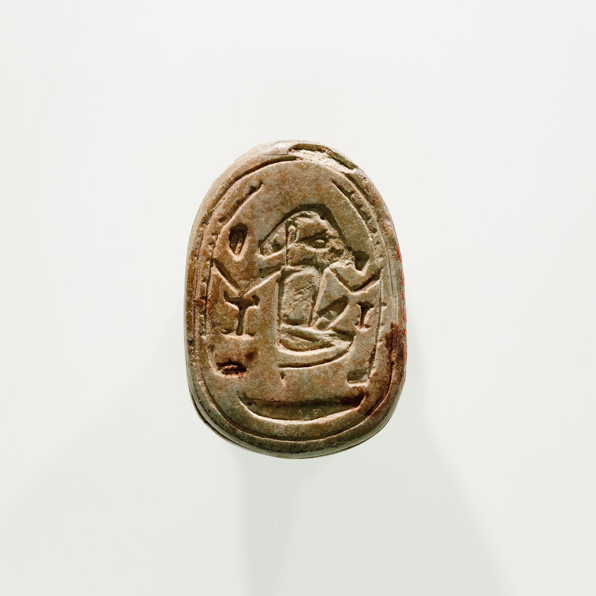 Scarab from Rennefer's Burial, Faience 