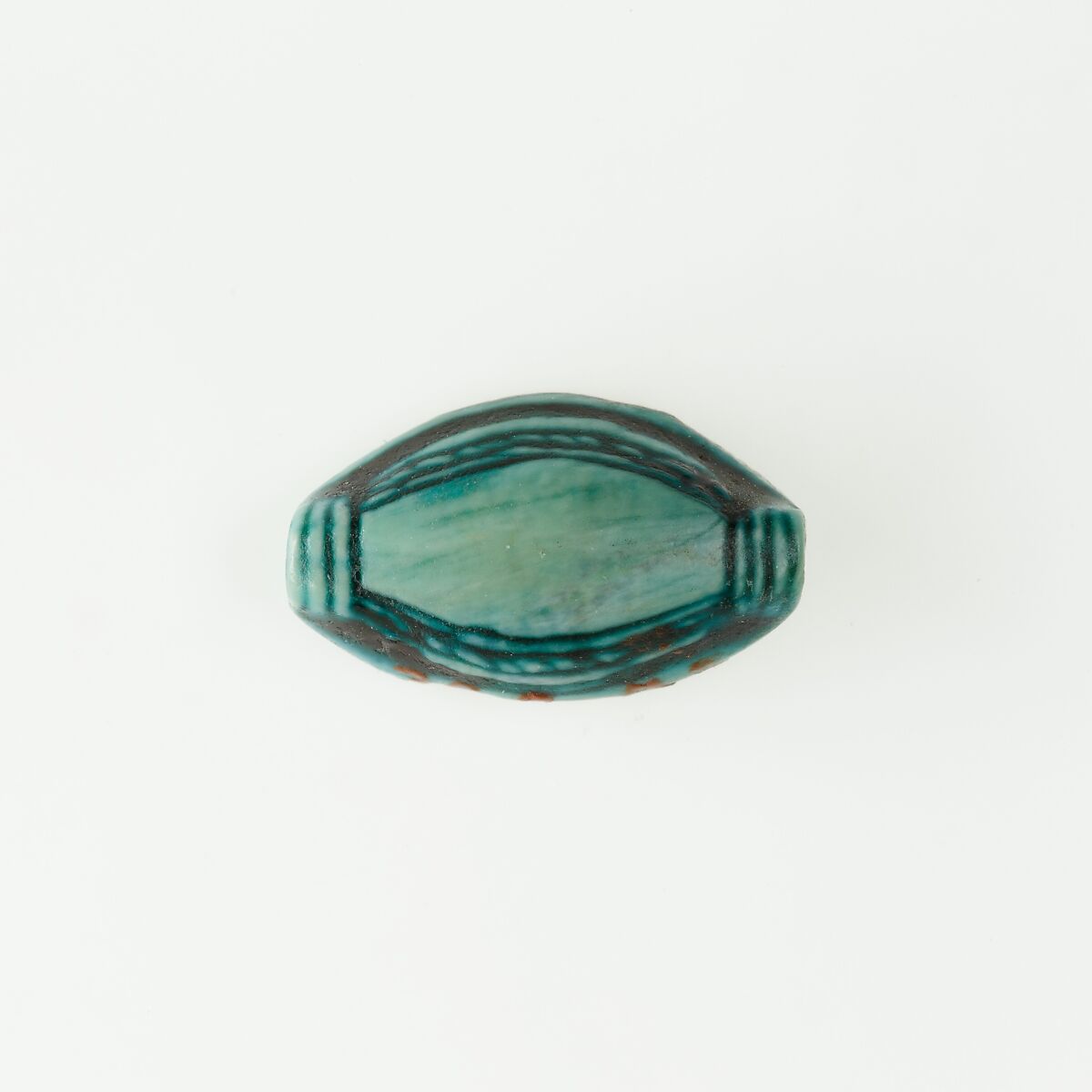 Cowroid Seal-Amulet, Glazed steatite