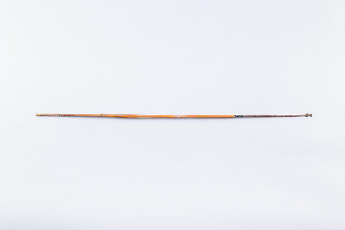 Arrow with composite stone tip, Reed, wood, quartz, adhesive 