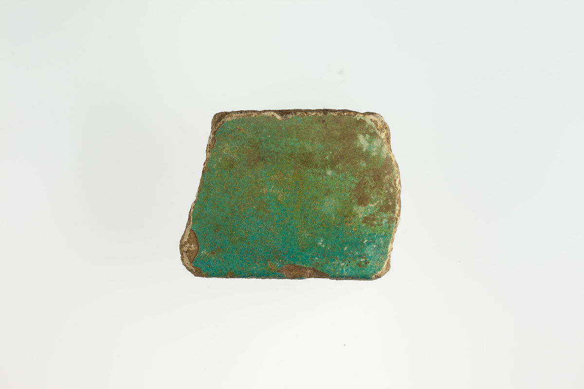 Tile fragment, Faience