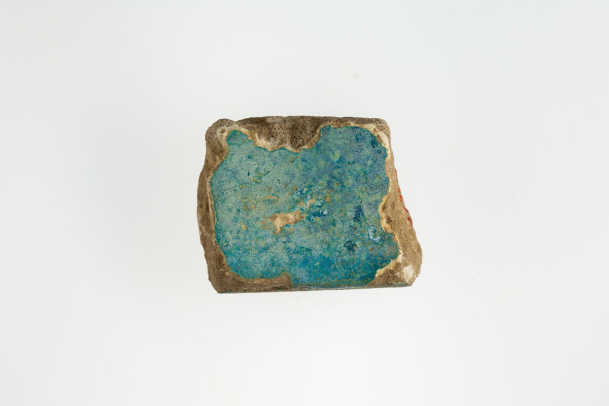 Tile fragment, Faience 