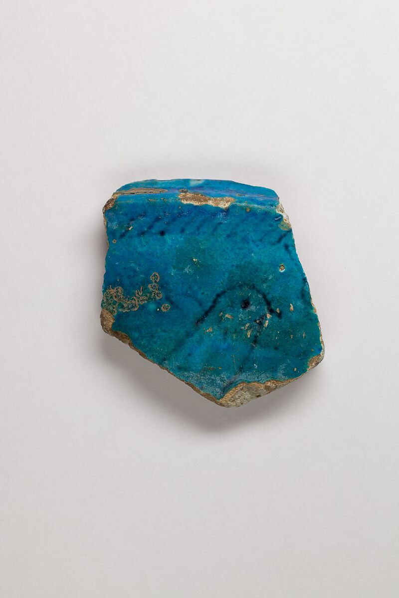 Vase fragment, Faience 