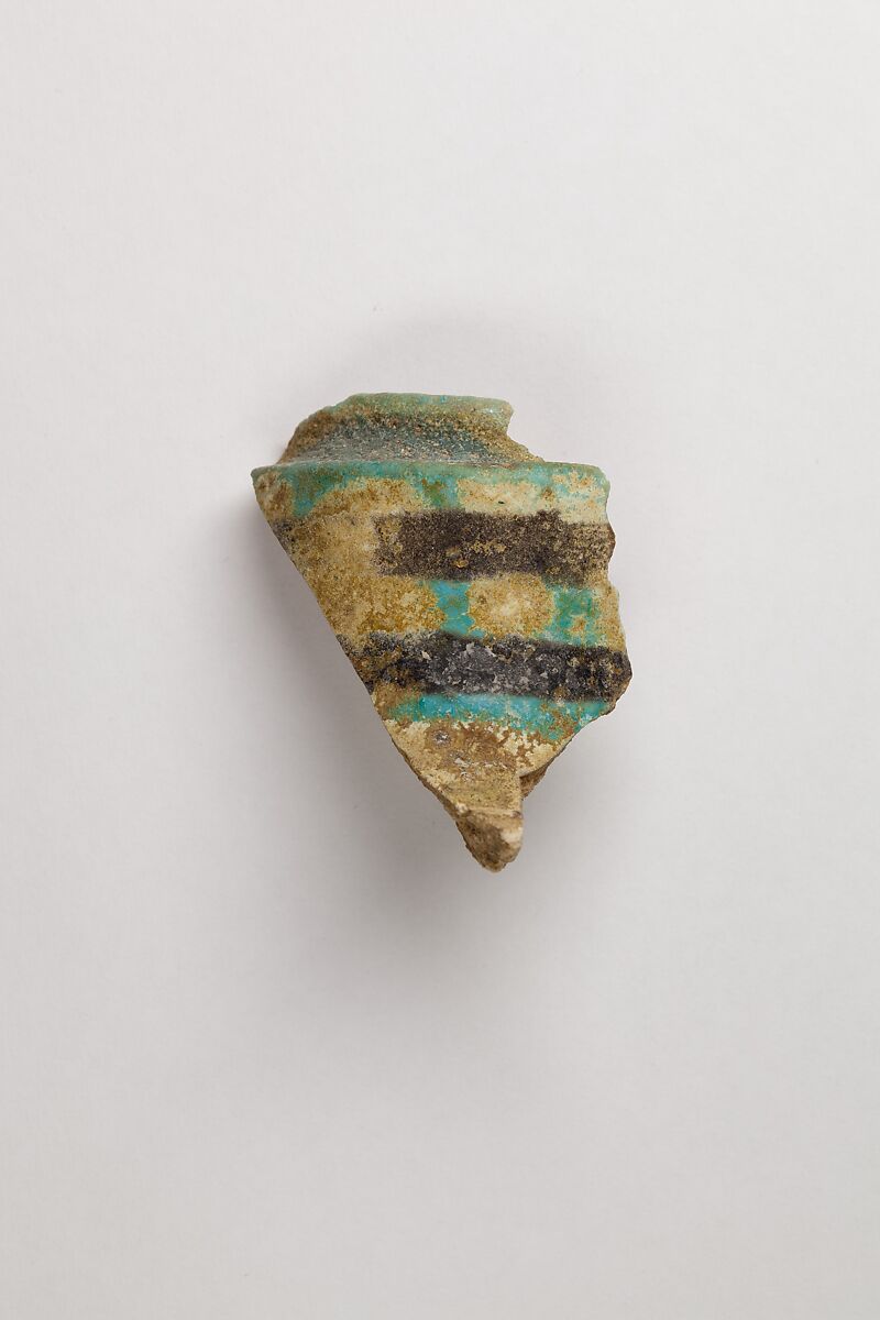 Vase fragment, Faience 