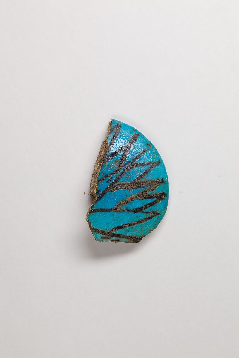 Vase fragment, Faience 