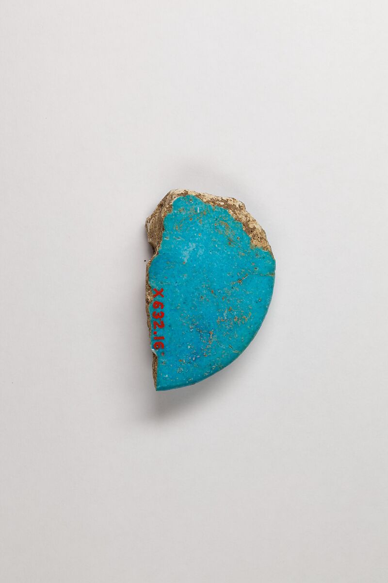 Vase fragment, Faience