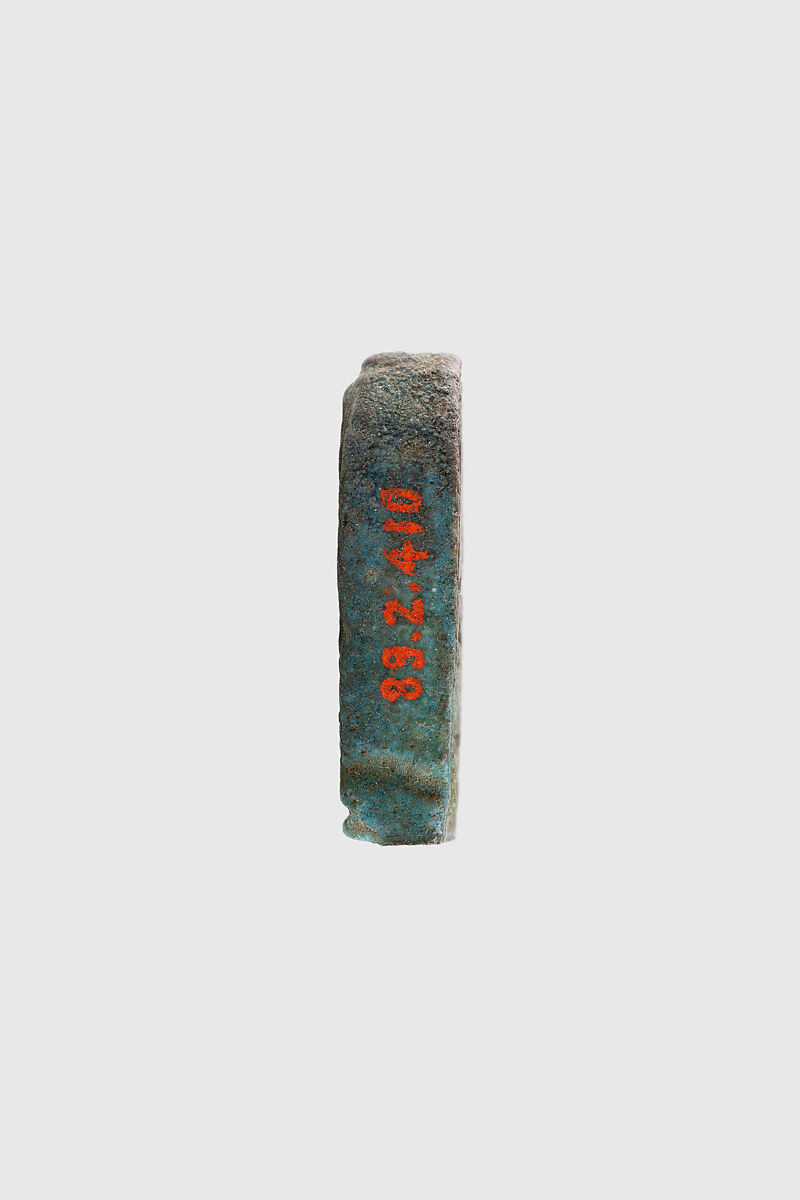 Plaque, Hatshepsut, Faience