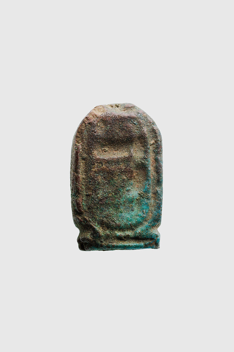 Plaque, Hatshepsut, Faience