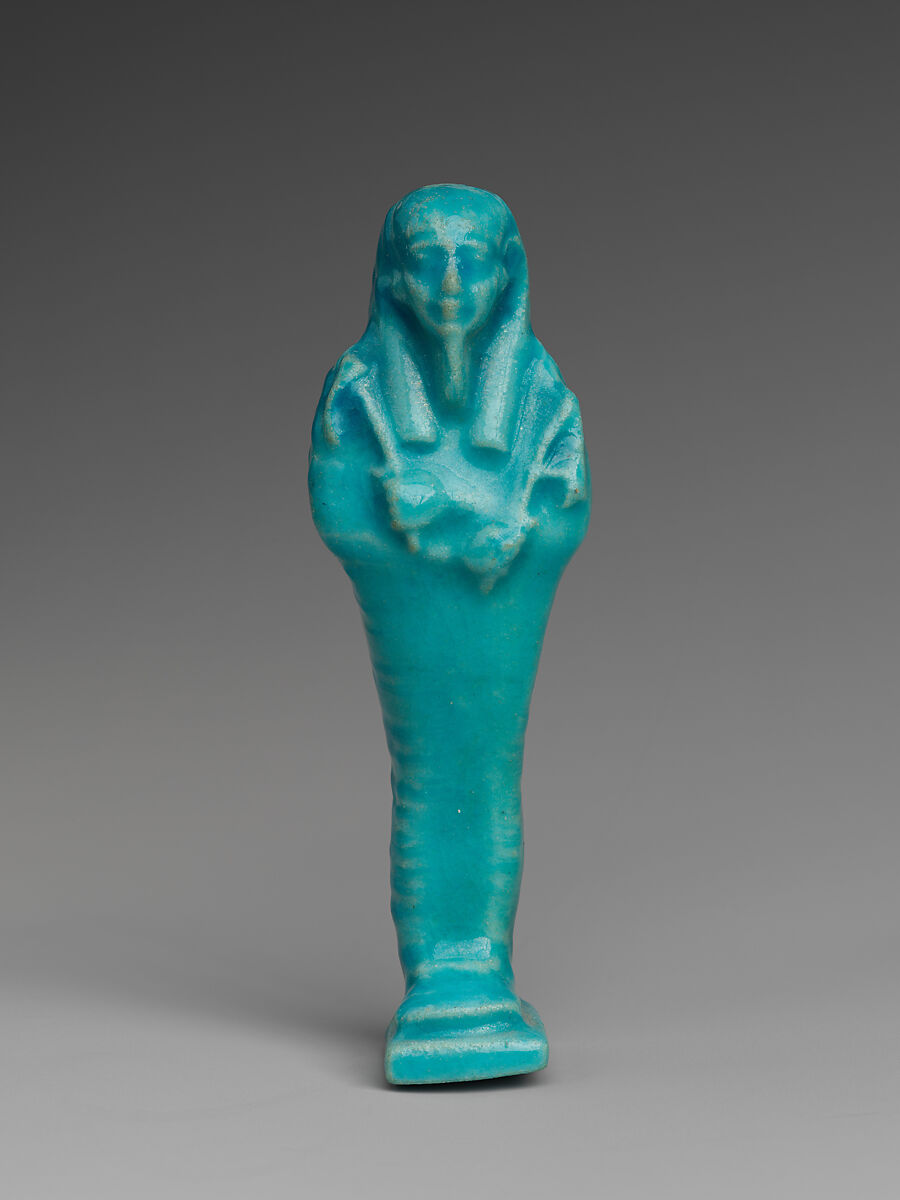 Shabti of Petosiris, son of Djedhor, Faience 