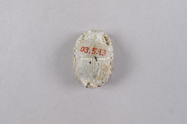 Scarab with Representation of Bes, Glazed steatite