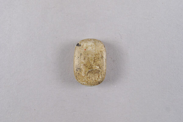 Oval Plaque Bearing the Name Menkheperre (Thutmose III ?), Limestone ?