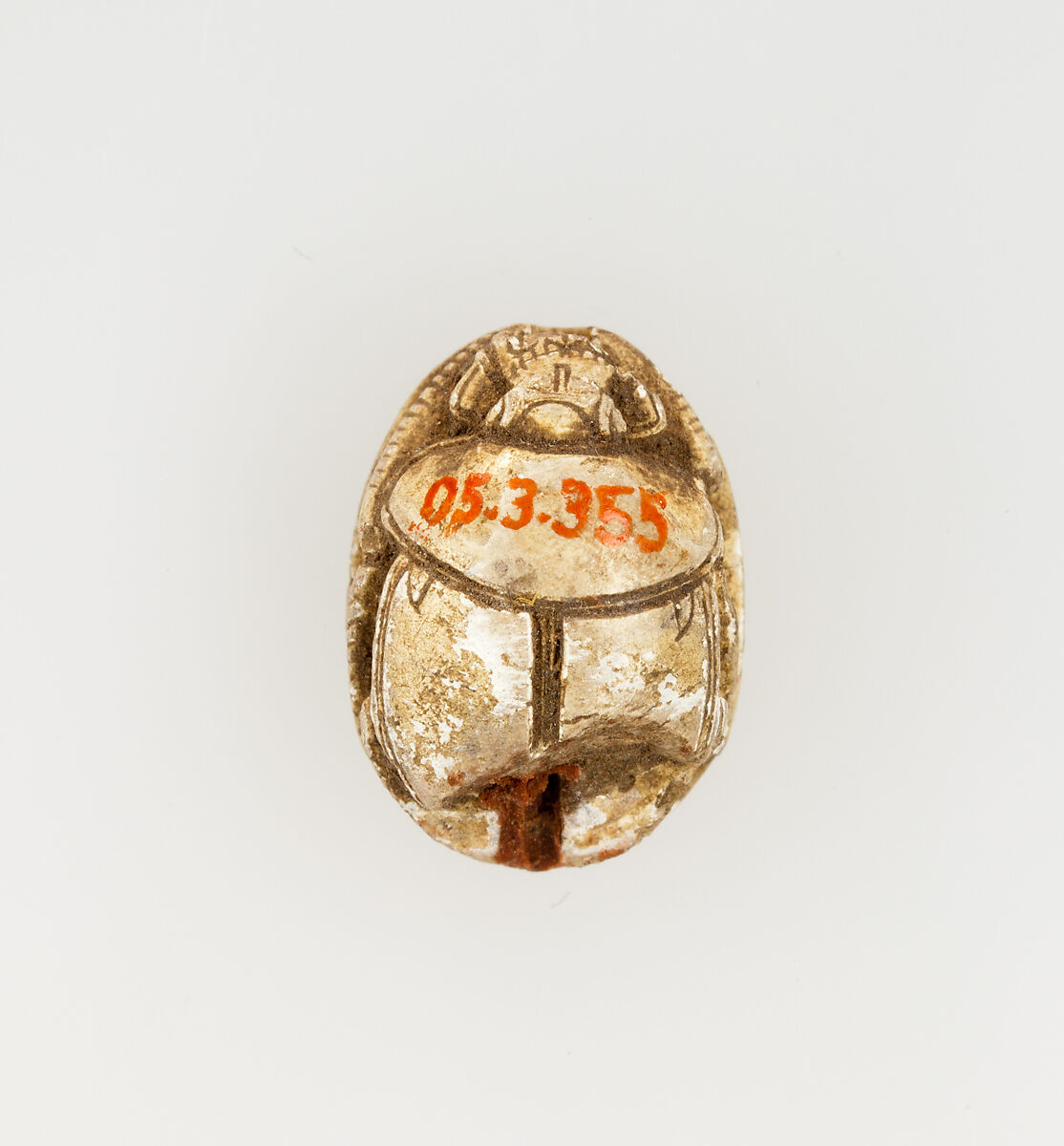 Scarab Inscribed with the Throne Name of Thutmose II, Steatite