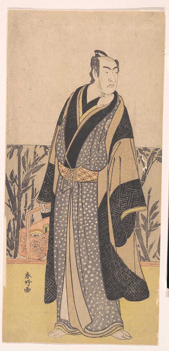 The Actor, Matsumoto Koshiro I 1674–1730 in an Unidentified Role, Katsukawa Shunkō (Japanese, 1743–1812), Woodblock print; ink and color on paper, Japan 