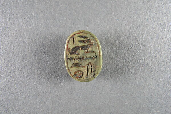Scarab, Glazed steatite 