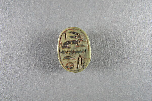 Scarab, Glazed steatite 