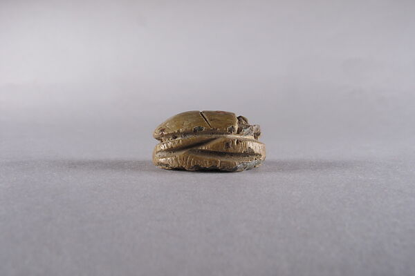 Scarab with hunting scene, Steatite