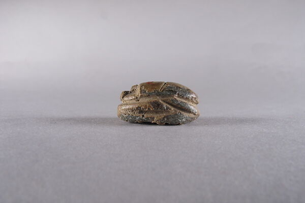Scarab with hunting scene, Steatite