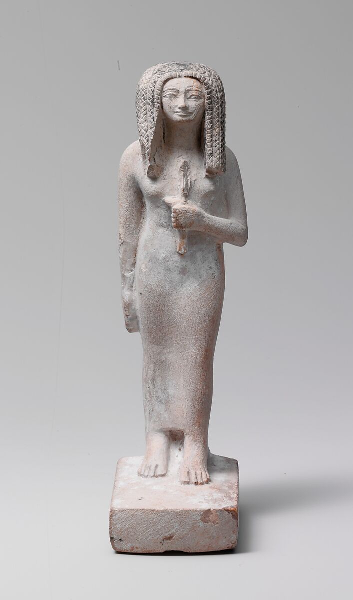 Statuette of Taweret, Limestone, paint