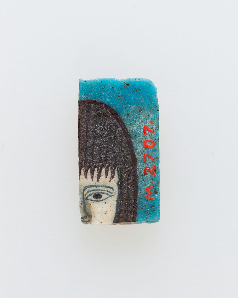 Inlay, part of head, Glass