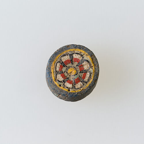 Inlay / bead blank, section of circular floral cane