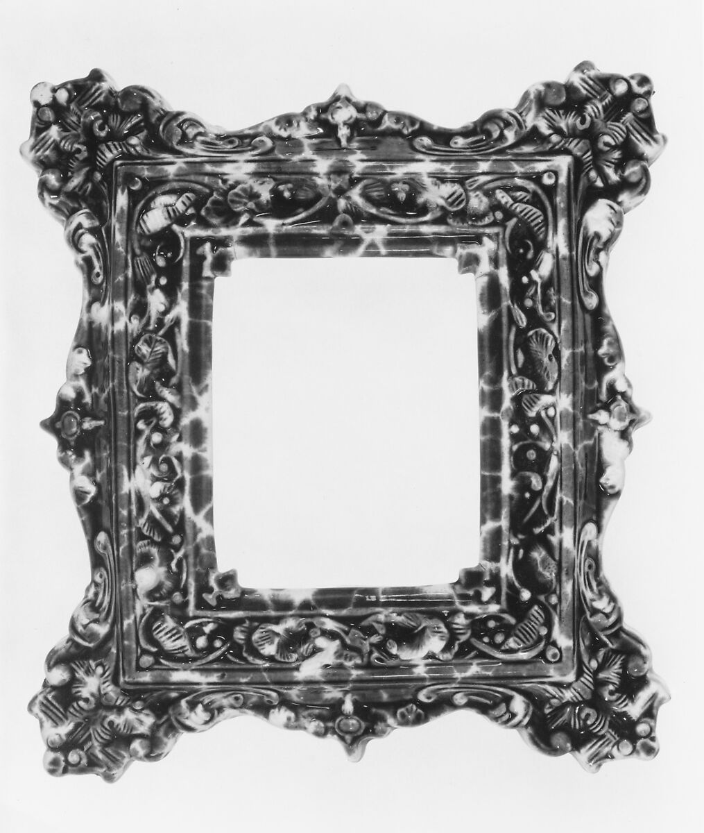 Frame, United States Pottery Company (1852–58), Earthenware, American