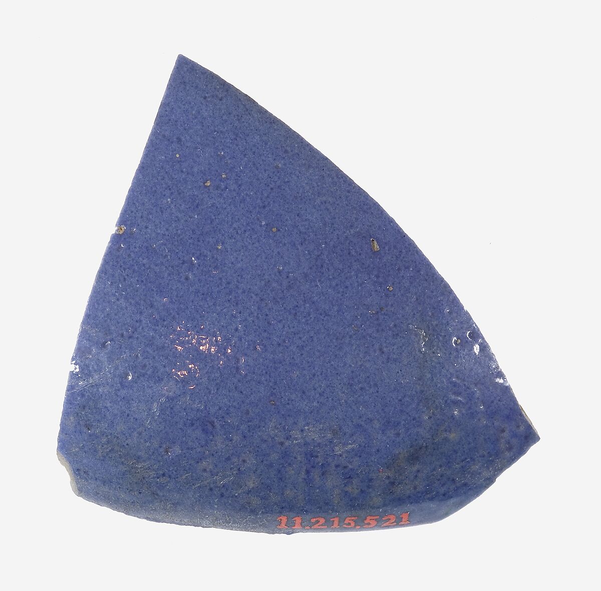 Fragment of Toilet Dish, Faience 