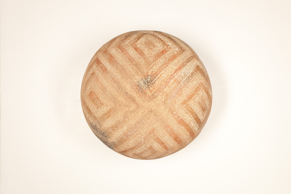 Drinking Cup, Polished black ware with decoration filled with white pigment