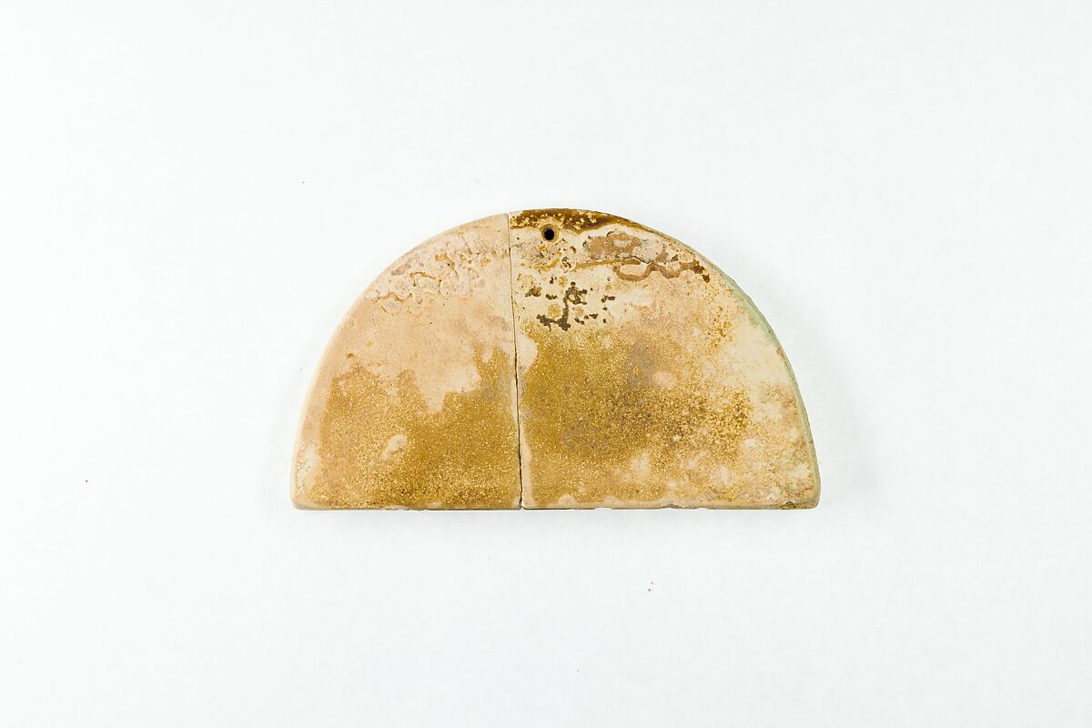 Broad collar terminal, Faience