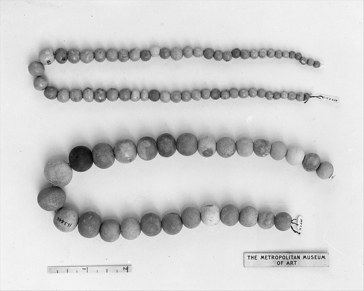 Necklace, Blue faience