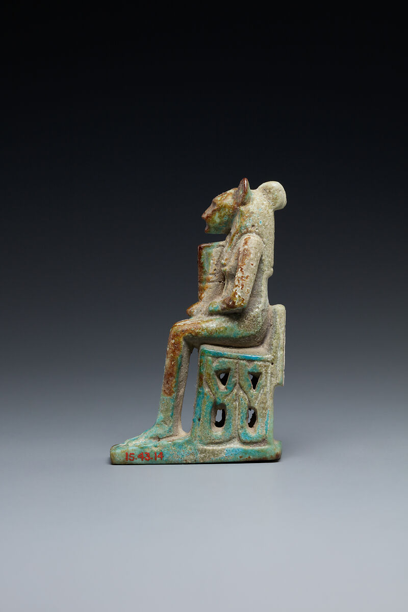 Sakhmet Amulet, Faience
